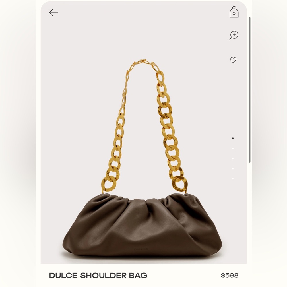 Cult Gaia Dulce Shoulder Bag brand new in packaging $598 color LUWAK
